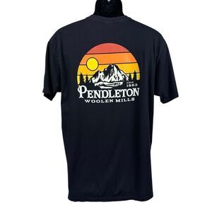 Pendleton Short Sleeve Sunset Graphic Tee Black Men’s Size Large